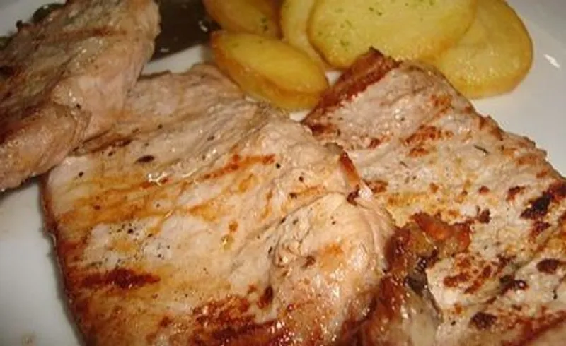 Cerdo bistec grille