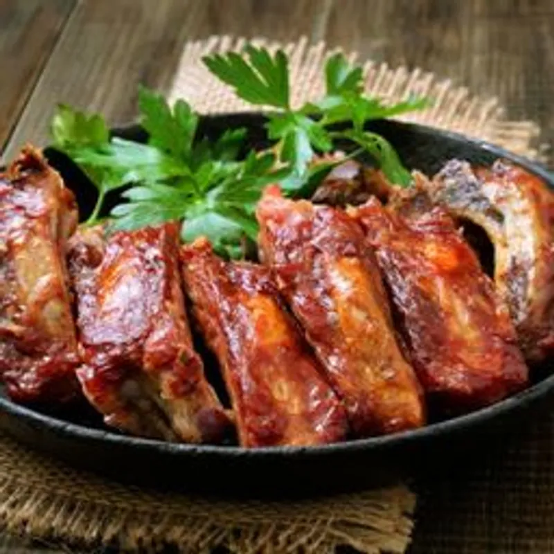 Cerdo costilla frita