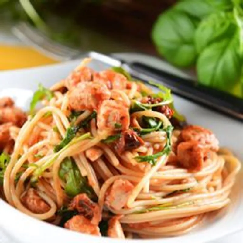 Spaguetti jamon
