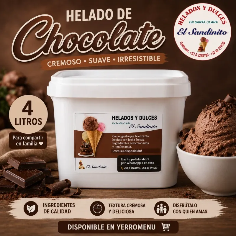 HELADO DE CHOCOLATE (4 L)