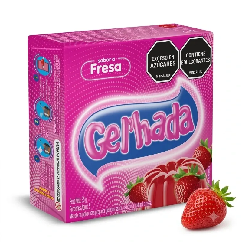 GELATINA Gelhada (Rinde 4 porciones)