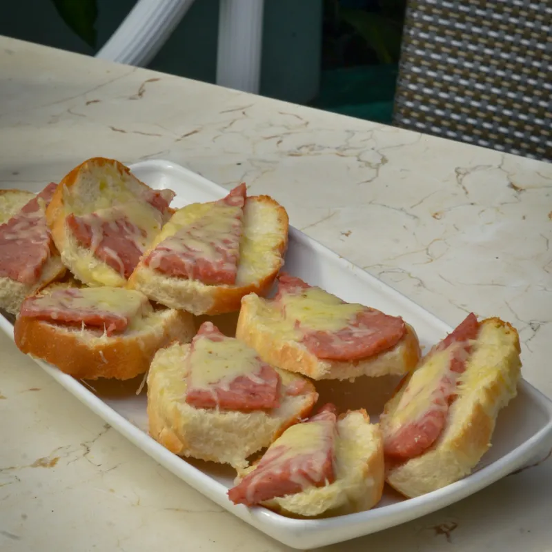Tostadas de Jamón y queso