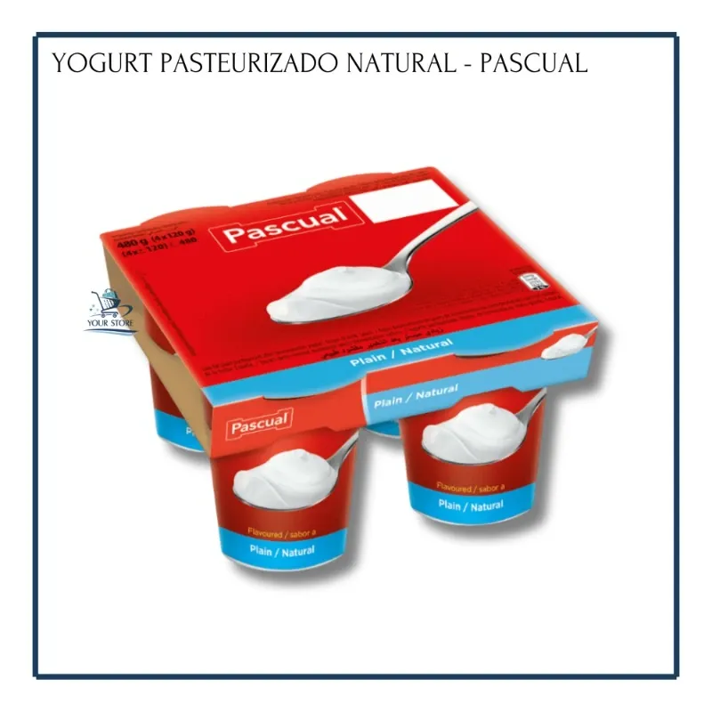 Yogur Pasteurizado Natural - Pascual (Pack 4 x 120 g)
