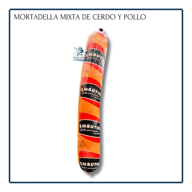 Mortadella mixta de Cerdo y Pollo (500g)