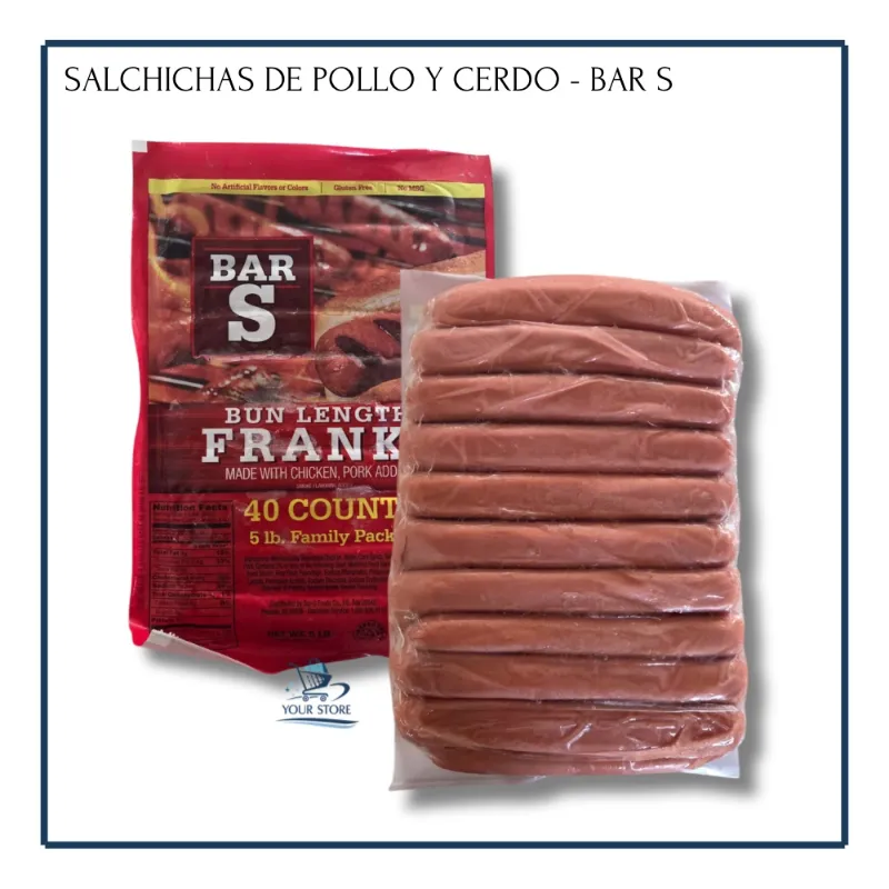 Salchichas de Pollo y Cerdo - Bar S (5lb)