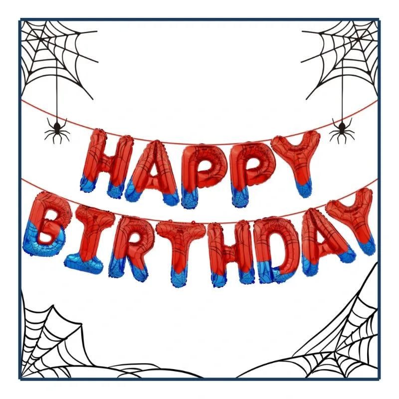 Set de Globos - Happy Birthday Spider Man