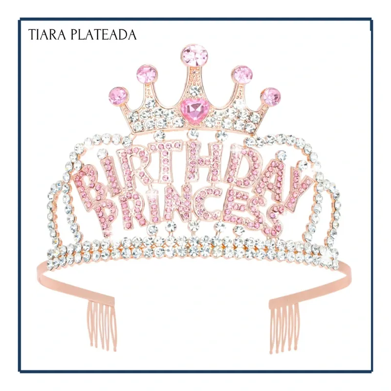 Tiara Plateada de Cumpleañera 