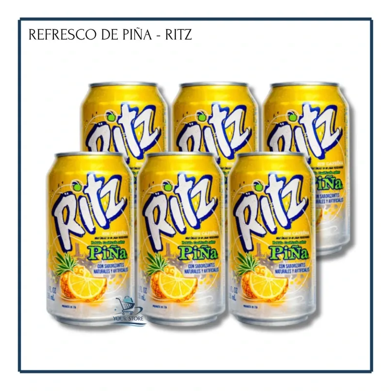 Refresco Gaseado de Piña - Ritz (6u)