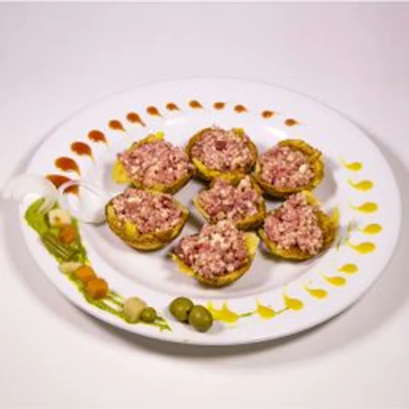Tachinos Rellenos con Jamón y Queso
