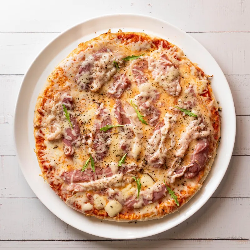 Pizza de Bacon