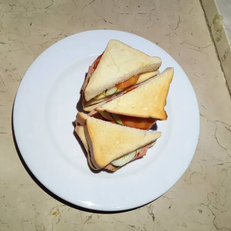 Sandwich jamon y queso