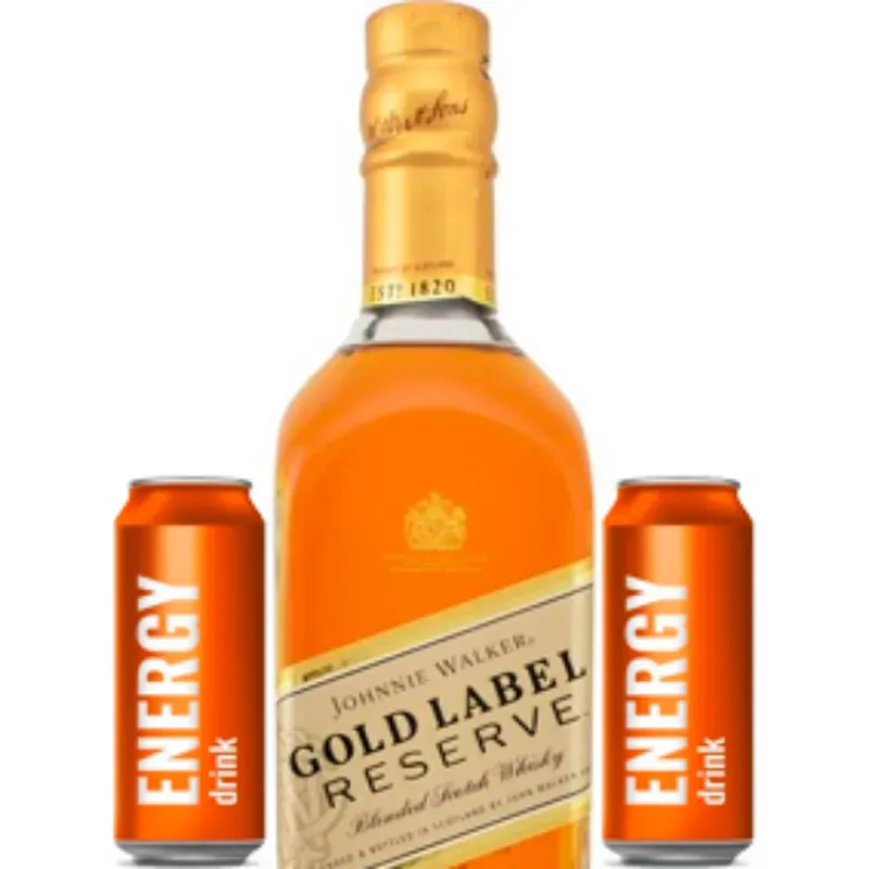 JOHNNIE WALKER GOLD RESERVE + 2 ENERGIZANTES 