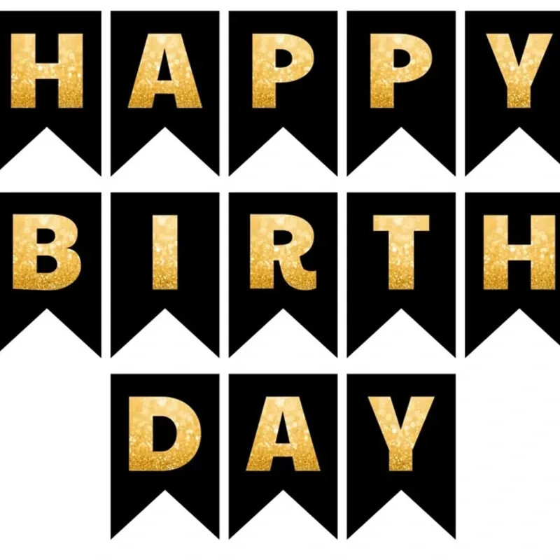 Cadeneta de Happy Bithday