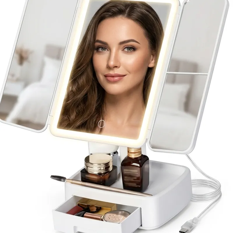 Espejo Cosmético Ajustable Led