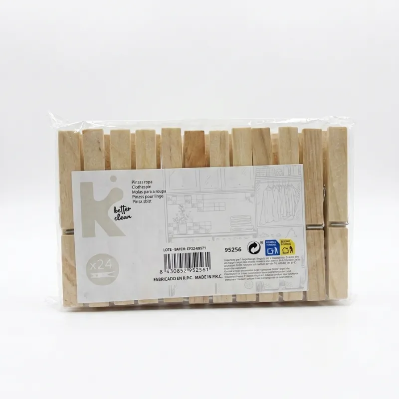 Pinzas medianas madera
