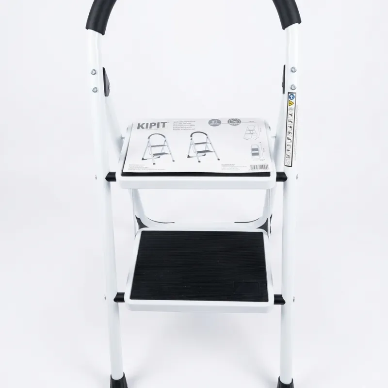 Escalera metal blanca