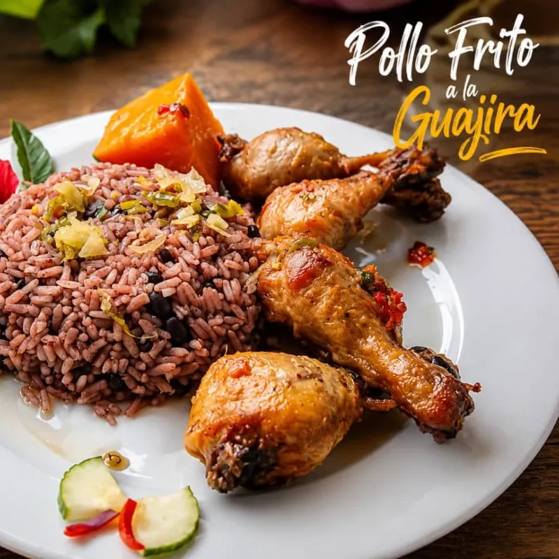 Pollo frito a la guajira 