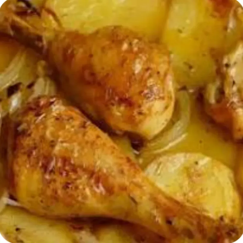 Pollo asado al jugo