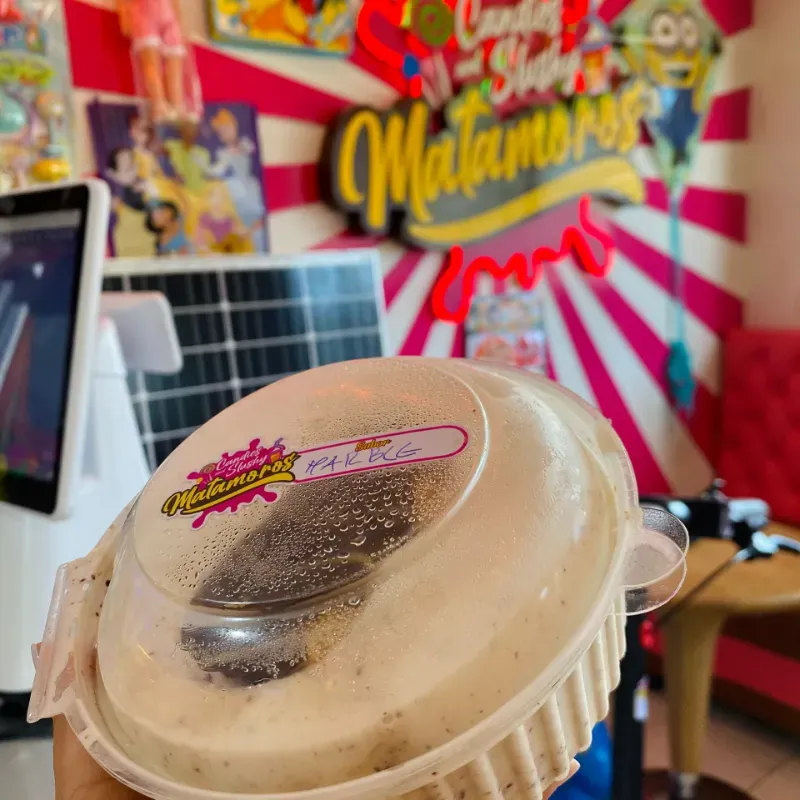 Helados en charolas 