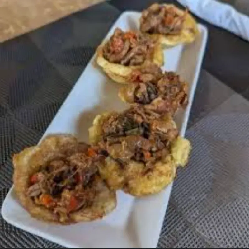 tostones rellenos de cangrejo