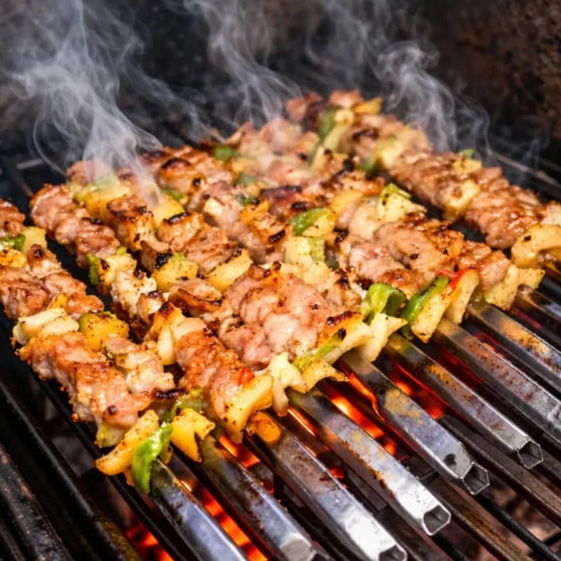 Brochetas tropicales