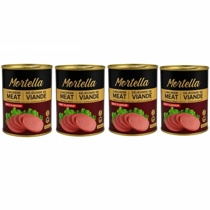 4 Lata de Mortadela Especial sabor res
