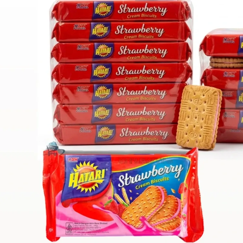 7 PAQUETES DE GALLETAS HATARI DE FRESA 🍓