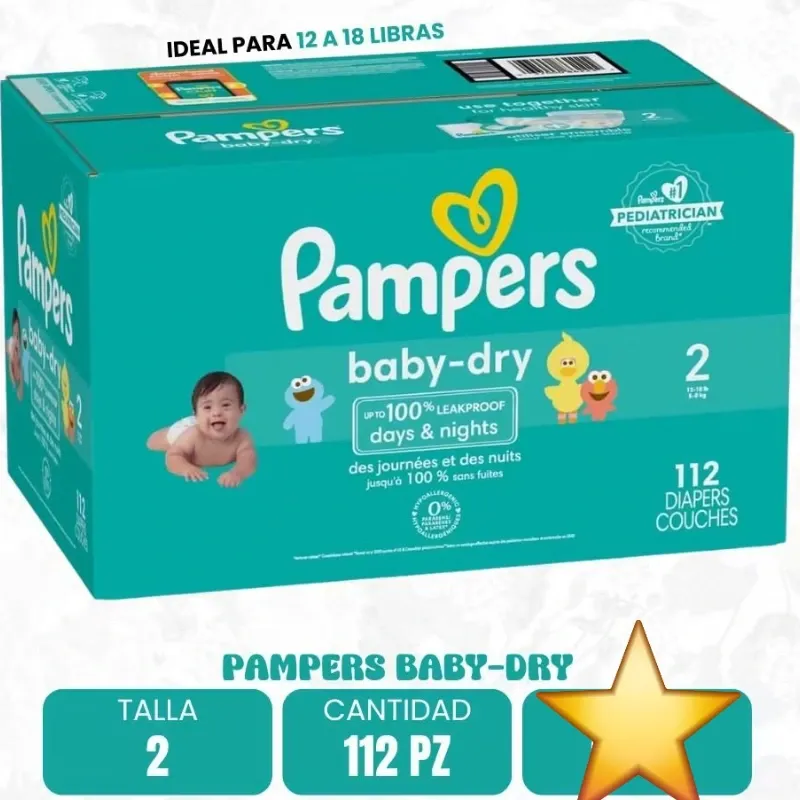 Pañales desechables Pampers ( 112 unidades) 😍
