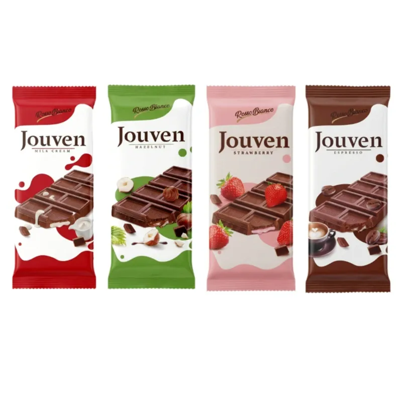 4 TABLETAS DE CHOCOLATE JOUVEN 🥛🍫🍓🥜