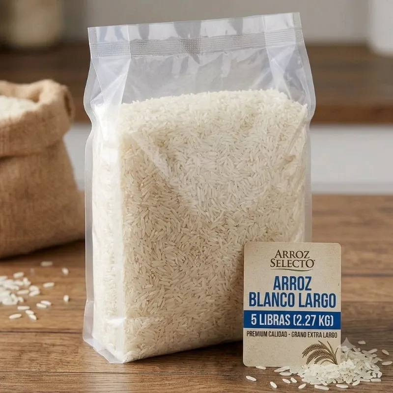 BOLSA DE ARROZ BLANCO GRANO LARGO ( 5 Libras) 🍚