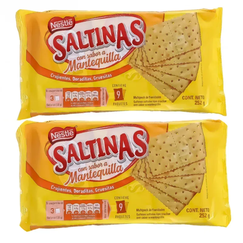 2 PAQUETE DE GALLETAS SALTINAS SABOR MANTEQUILLA 🧈🧈