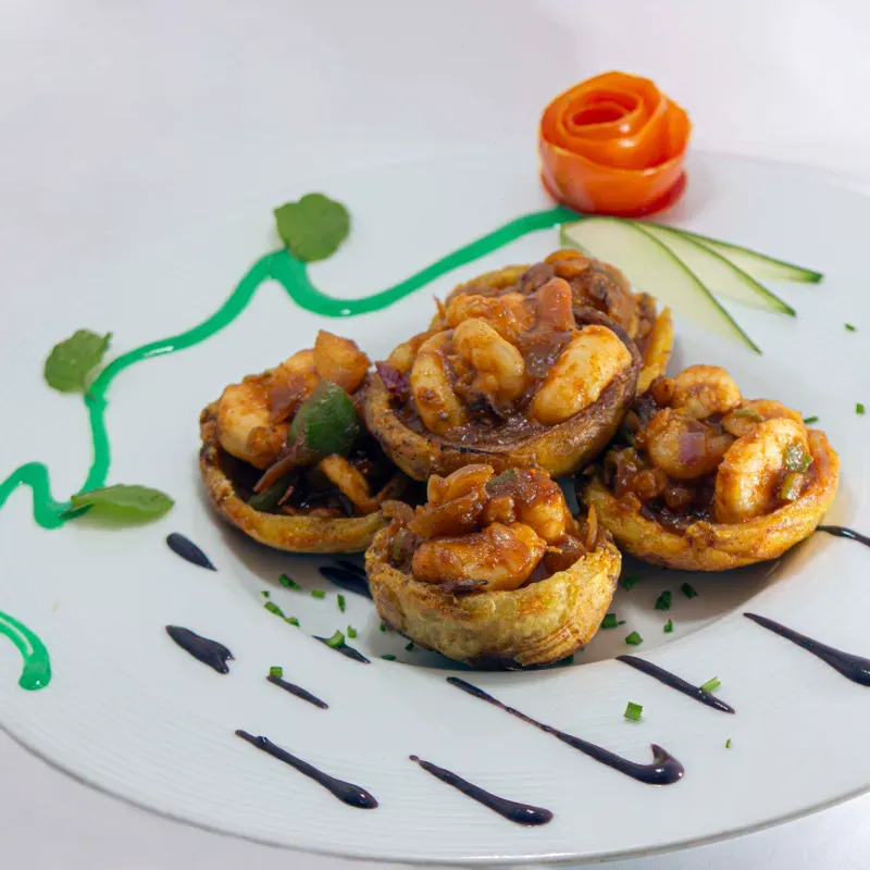 Tostones Rellenos c/ Camarón 