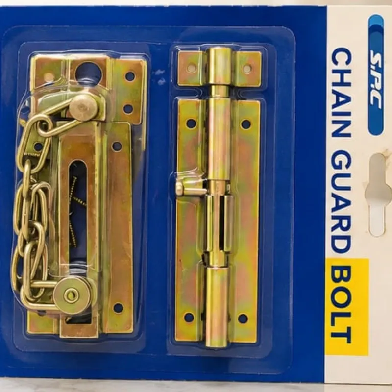 Pestillo con cadena de seguridad
