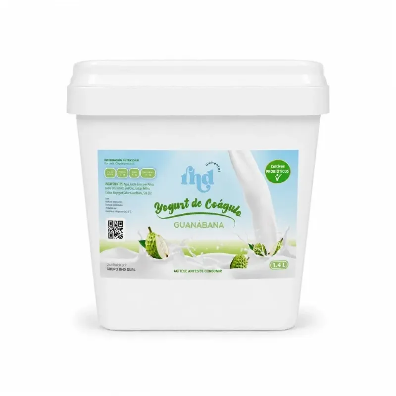 YOGURT PROBIOTICO GUANABANA CUBETA 1,4 LITROS