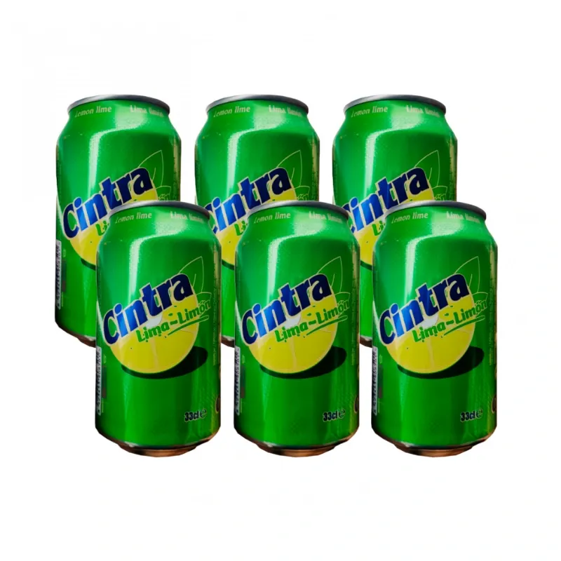 Caja de Refresco Gaseado de Limón Cintra- 330 ml c/u *24 unidades