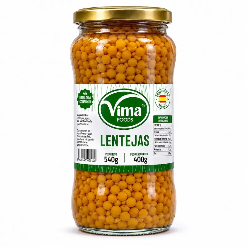 Lentejas cocidas 400g