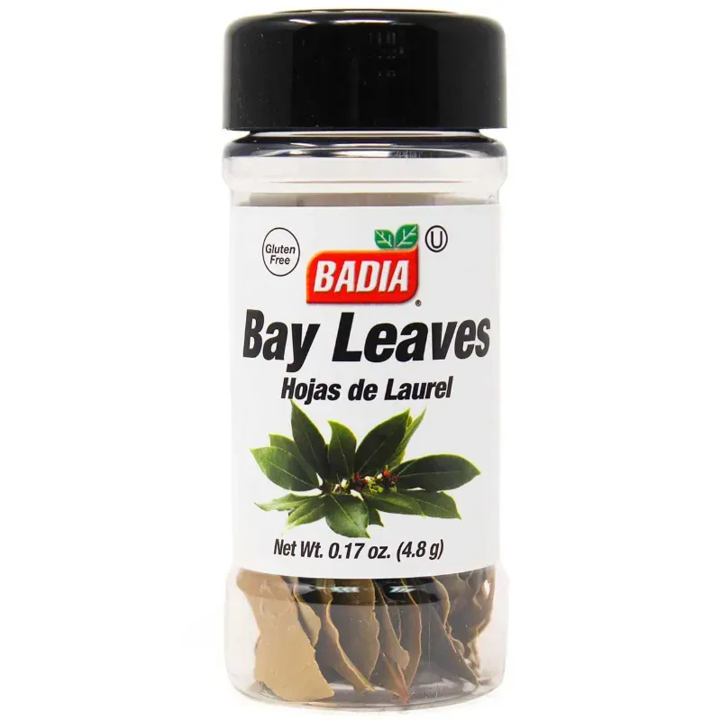 Hojas de Laurel Enteras Badia (4.8 g).
