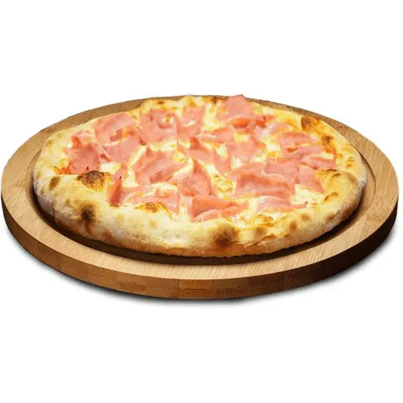 Pizza familiar con jamón y queso gouda (30cm, pre elaborada)  