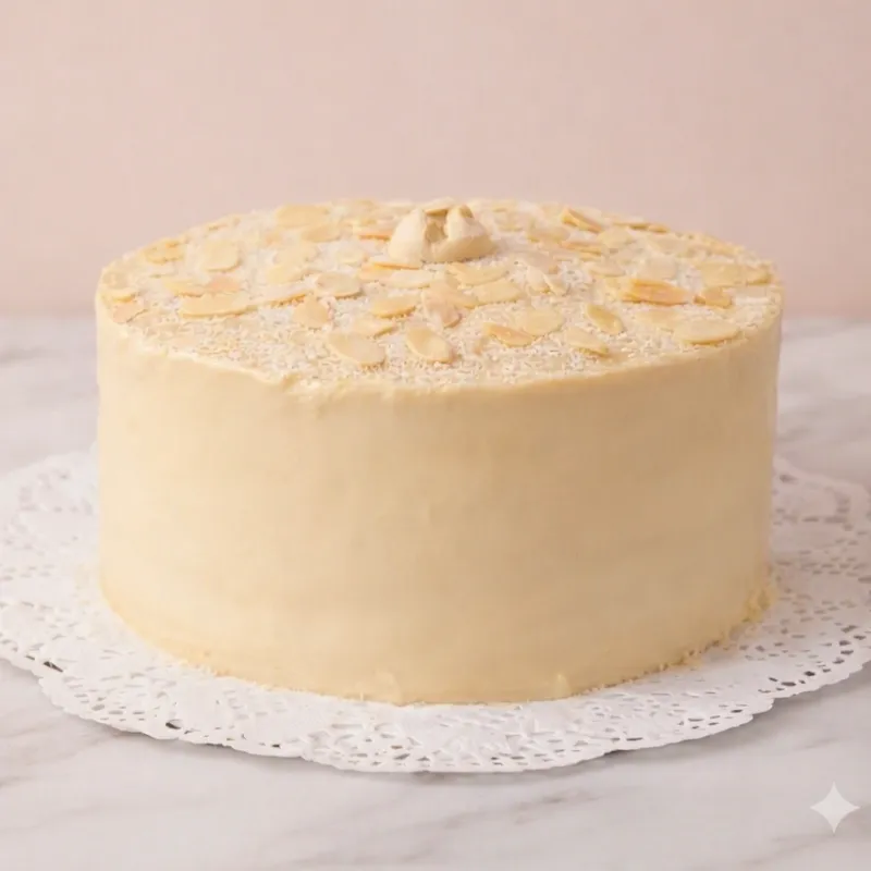 Tarta de Almendras y Chocolate Blanco 
