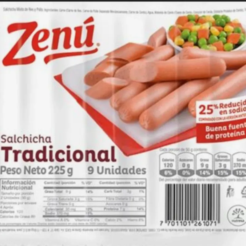 Salchicha 2.2 lb el paquete