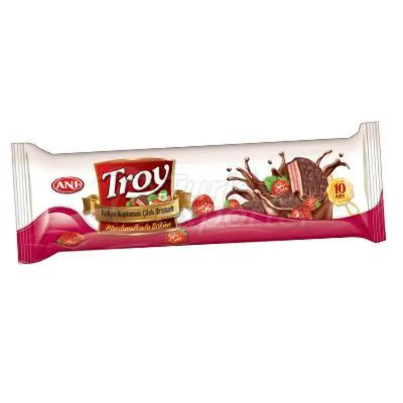 Galletas rellenas con fresa