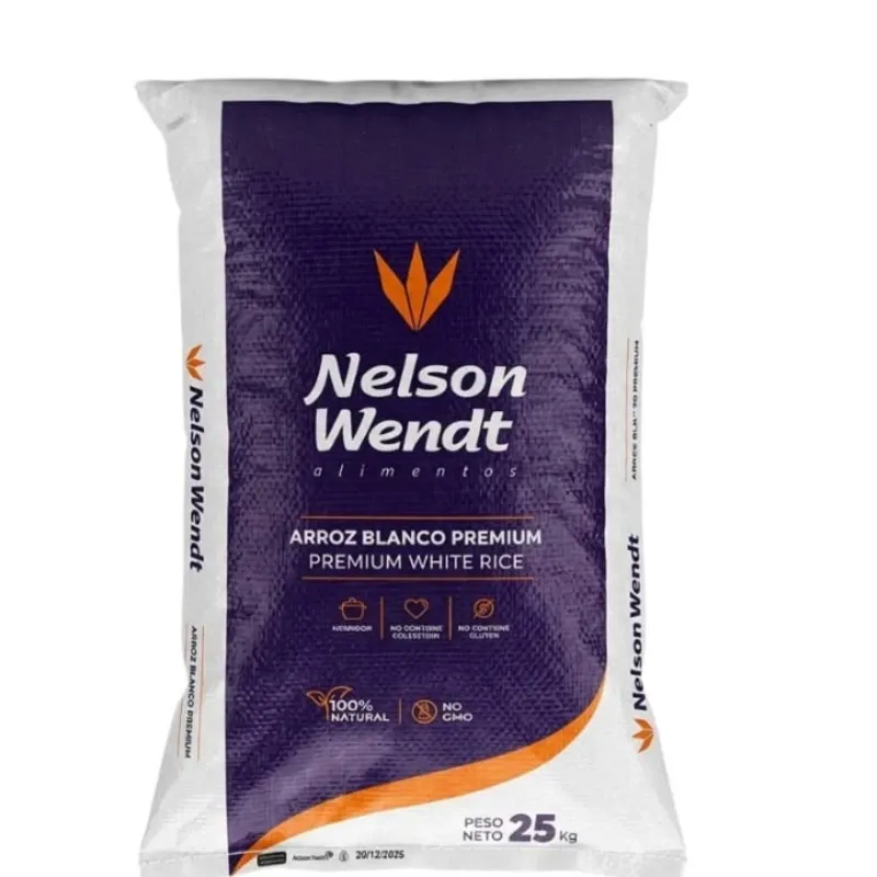 Saco de arroz  brasileño  grano largo blanco 55lb (25kg)
