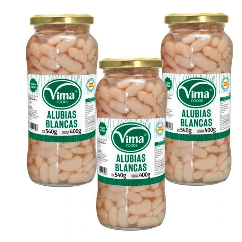 Pomo de frijol blanco cocido Vima 540g