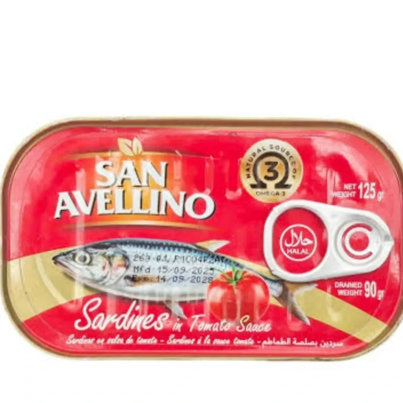 Lata de sardina en tomate san Avelino 125g 