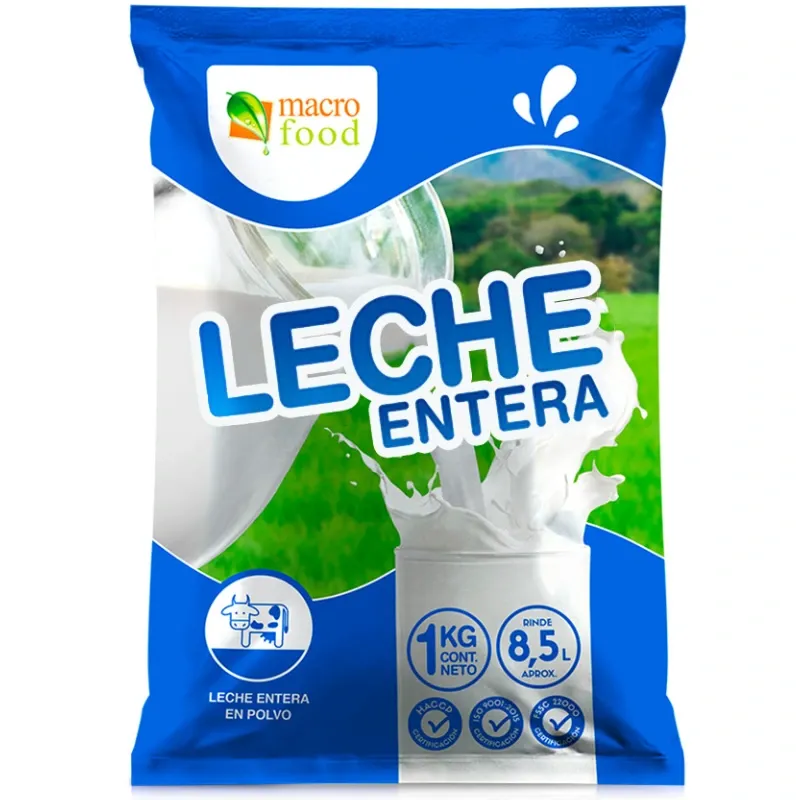 Paqute de leche entera 1kg