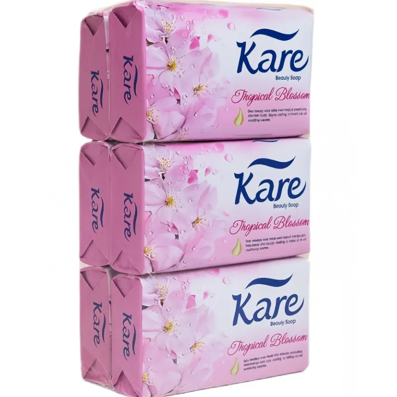 Paquete de jabones baño con glicerina KARE blister de 6 uds 