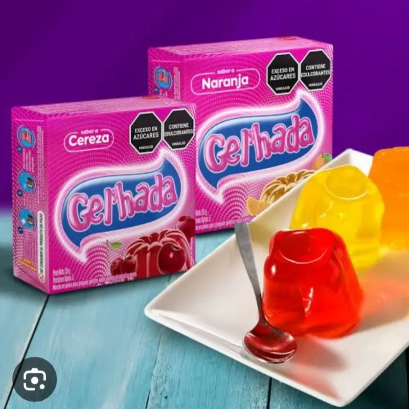 Gelatina blister 3 x 105g sabores fresa naranja uva piña 