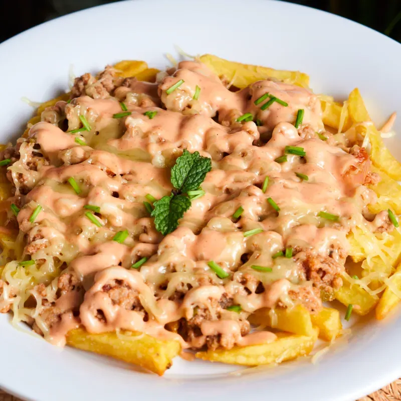Papas Locas con Picadillo