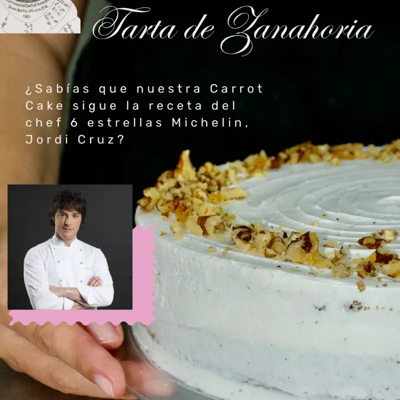 Maxi Tarta de Zanahoria (27 cm). Se debe reservar con 48 horas de antelación
