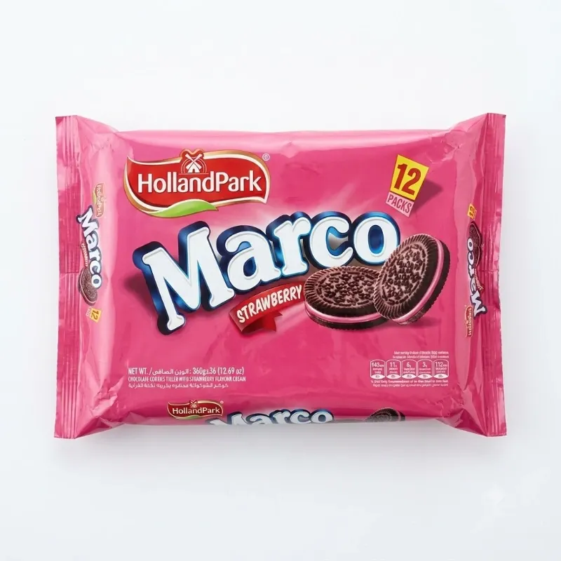 Galletas Marco de Chocolate y Fresa